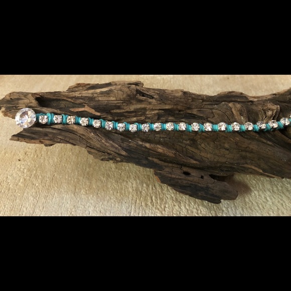 Handcrafted Rhinestone Bracelet - Picture 3 of 5